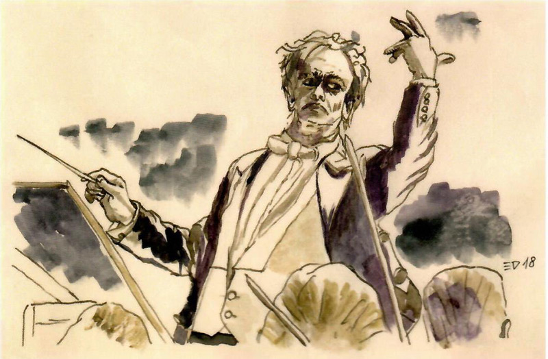 “Il direttore d’orchestra ” , le opere del pittore Edoardo Dispenza in un bel florilegio curato da Vito Mauro