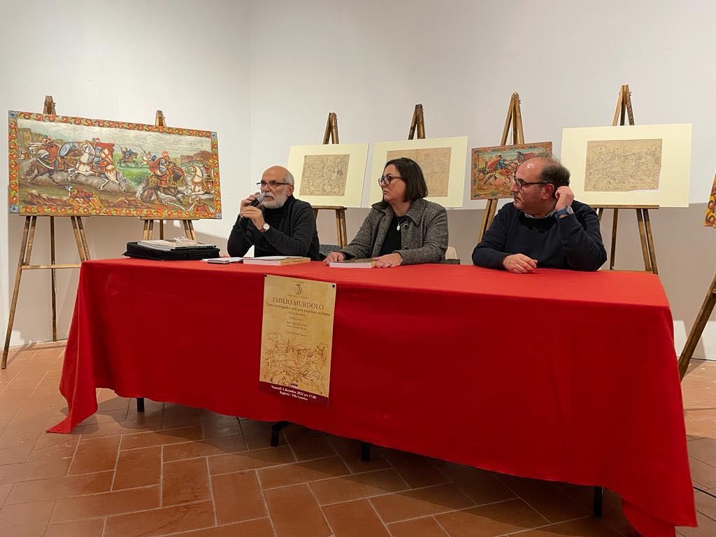 Presentato a Villa Cattolica il libro di Lisa Sciortino “Emilio Murdolo. Temi iconografici nell’arte popolare siciliana”.