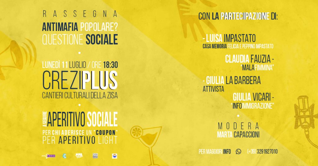 “ANTIMAFIA POPOLARE? QUESTIONE POLITICA E SOCIALE”
