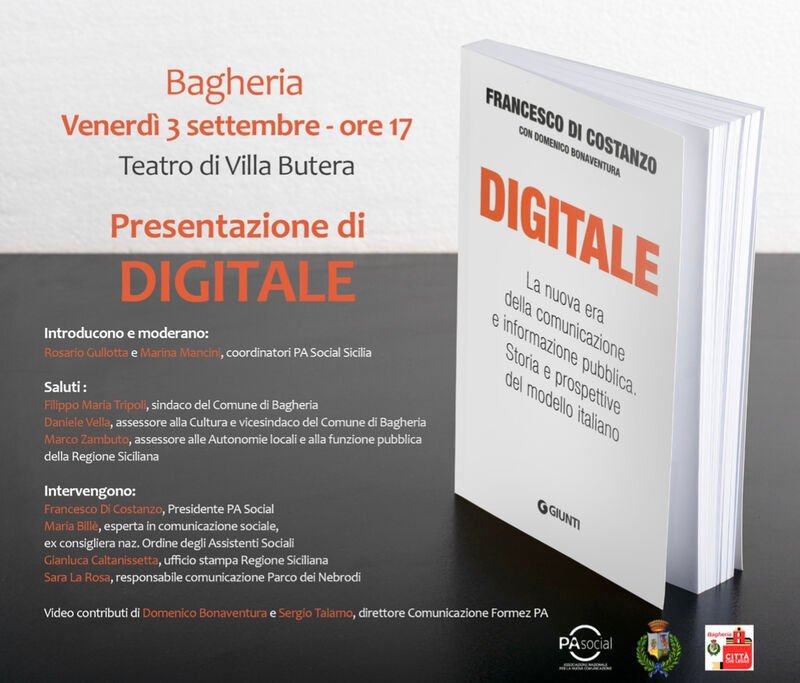 A Bagheria  “Digitale” ultima fatica letteraria di Francesco Di Costanzo con Domenico Bonaventura.