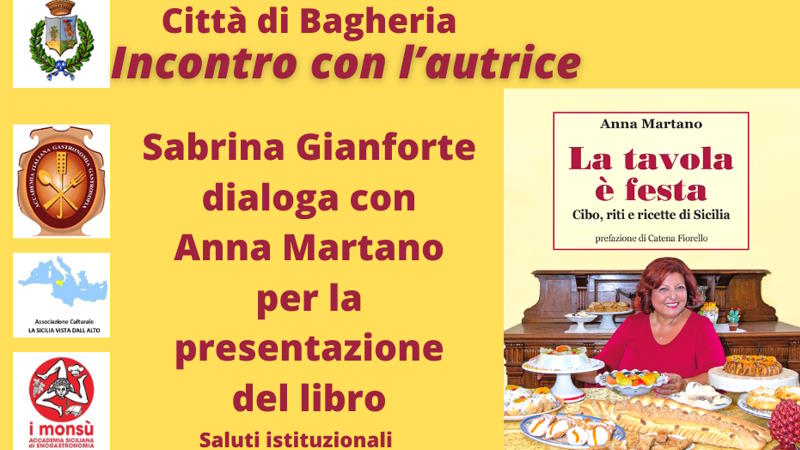 “Incontro con l’autrice”: Presentazione La Tavola è Festa di Anna Martano